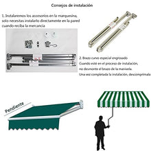 N \ A Tenda da Sole Retrattile per Veranda, Tenda da Esterno per Finestra Completamente assemblata, Tenda da Balcone sul Ponte Anti-UV Antipioggia Antivento, con manovella Manuale