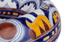 Cerames Imelda - Lavabi da appoggio rotondi messicani | Lavabo Talavera in ceramica 40 cm dal Messico | Motivi decorativi colorati