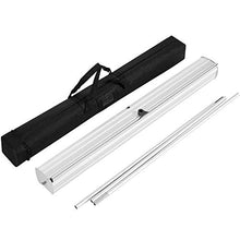 KMILE Sneezé guardia per il contrappegno Startning Guardia Full Clear Tarp con stand indipendente Sneeze Guard Guardia Piano in piedi Roll Up Cancella Scudo per Caffè Negozi al minuto Receptionist cas