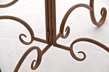 CLP Tavolino Rotondo da Giardino Nostalgico in Ferro Sheela I Tavolo Tondo Balcone Romantico Ø 76 CM Alt 69 CM, Colore:Bianco Crema
