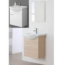 Arredo Bagno sospeso Rovere specchiera 56 lavabo Ceramica mobili I