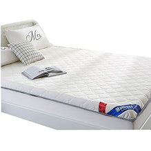 Pieghevole Giapponese Tatami materasso futon, 6cm Spessore Quilted Mattress Protector Ispessita Inverno Tappetinoerasso Tatami Tappetinoerasso Copertura Pad per Dormitory,white+blue,200*220cm