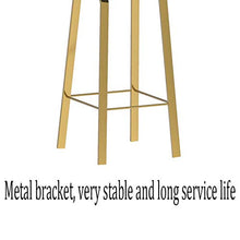 Sgabello da bar LF alla moda, creativo, per la casa, con schienale alto, girevole, ideale per la colazione, ristorante e la semplicità (colore: giallo, dimensioni: 65 cm)