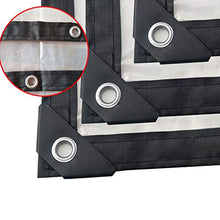 YYFANG Telo Impermeabile Esterno，Tenda Antipioggia in plastica Morbida per Balcone, Progettazione di Foro Metallico bifacciale Impermeabile per Giardino Esterno 24 Dimensioni
