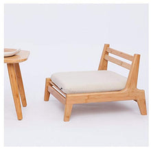 HongTeng Divani Creative Small Zen Chair Multi-Funzionale Sedia Bassa bay Window Tatami Bamboo Sedile Portatile for Il Tempo Libero Sedia con Cuscino 45 × 43,5 cm
