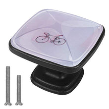 Rosa della bicicletta 4 PCS Pomelli per Porta, Pomolo per Mobile, Pomelli per Mobili con Viti, Maniglia per Armadietto, Pomelli per Porta, Pomelli per Cassetti per Porta, Armadio, Cassetto e Credenza