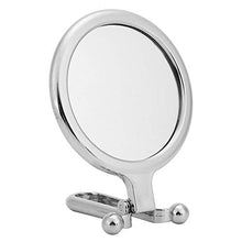 VIFER Specchio per Il Trucco Specchio per Il Trucco Fronte/Retro, Specchio per Trucco Portatile Pieghevole Ingrandimento 10 Volte, Famiglia, Specchio per Trucco Portatile(Argento)