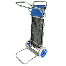 Solenny KHU010 KHU010-Carrello Porta Utensili da Spiaggia Pieghevole Convertibile in Tavolo, Alluminio, Multicolore