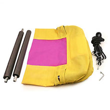 Sedia Rettangolare Amaca Altalena in macramè Comoda Sedia A Dondolo in Corda di Cotone Appendere per Interni Esterni Casa Patio Giardino Giardino