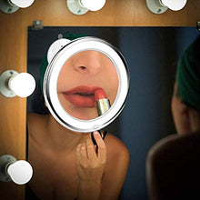 DRBZ Specchio da trucco flessibile 10X Specchi di ingrandimento LED illuminato Touch Screen Vanity Specchio Portatile Dressing Table Cosmetici Specchi