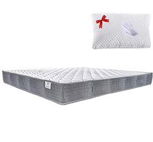 Farmarelax, Kit materasso singolo, 80x190, h19 cm, più cuscino memory in regalo, guanciale in omaggio, antibatterico, imbottitura in fibra ipoallergenica, 100% Made in Italy, Ecokit