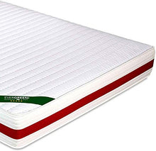 Evergreenweb - Materasso per divano letto pieghevole in poliuretano alto 10 cm, pronto per essere ripiegato sulla seduta, rivestimento anallergico ortopedico ergonomico con lacci di fissaggio