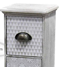 Gicos Mobile cassettiera Comodino comò in Legno 5 cassetti 22 * 19 * 101 cm Shabby Chic ILC-721953