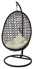 KG KitGarden – Dondolo da giardino, 1 posto, 94 Ø x 198 cm, marrone, Orient
