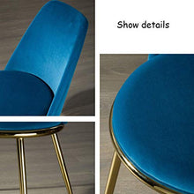 XHCP Sgabello Alto Un Set di 2 sedie da Pranzo in Tessuto, Sedia da Pranzo in Ferro Dorato, Sedia Imbottita in Pelle Scamosciata Casual e Una Cucina, Bar, Sedia da Tavolo, Sedia Laterale (Rosa, g