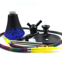 GSYH Alluminio Hookah Set, 52cm Matte Shisha Tubi Completi Fumatori Tubo di Acqua per Il Partito di Sala,Rosso