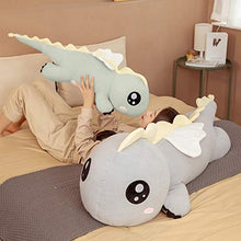 Huggable Big Long Cute Dinosaur Peluche Morbido Cartoon Animale Angelo Farcito Bambola Fidanzato Cuscino Bambini Ragazza Regalo di Compleanno (Colore: B, Altezza: 130cm)