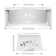 Sgabello da bagno per WC, sgabello da squat, antiscivolo per bagno, pedana per WC intagliato