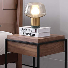 Comodini Nordic Legno Comodino Moderno Semplice Ferro battuto Lato Creativo di pompaggio Locker Piazza Camera Comodino Comodini Letto (Color : Green)