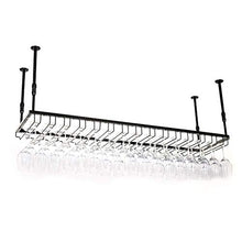HLL Wine Rack, Organizzare cucina tazza del vino della cremagliera per la cucina decorazione della barra Organizzatore, Hanging Wine Glass Cup Rack regolabile Altezza Larghezza bottiglia dell'organiz