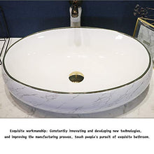 HEIFEN Lavabo, lavabo, Arte Astratta scrivania Rettangolare lavabo Bacino Arrotondato Bagno casa Piazza Arte Classica, Stile Minimalista 50 * 40 * 15 cm Rectangular - Pattern
