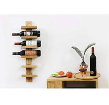 LXD Portabici per Vino, Muro in Legno Massello Week Wine Rack Shelf Shelf