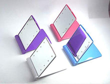 UYZ Specchio per Il Trucco bifacciale Notturno Luminoso a LED con Luce Notturna Specchio per la Visione Notturna Pieghevole Piccolo Specchio Portatile
