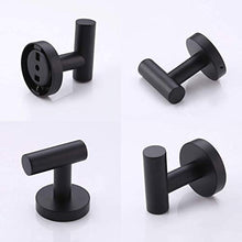 Umi. di Amazon Appendi Accappatoio Bagno Set Da 4 Ganci Asciugamani Accappatoi Bagno Cucina Montaggio Parete Senza Fori Acciaio Inossidabile 304 Nero Opaco, A2164DG-BK-P4