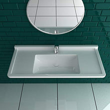 Duravit Starck 3 - Lavabo per mobili, larghezza 105 cm, con 1 foro per rubinetto, con protezione contro troppopieno, lavabo, lavabo, con materiale di fissaggio per montaggio a parete