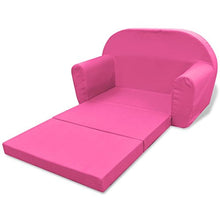 vidaXL Poltrona Letto per Bambini Divano Poltroncina Casa Asilo Rosa