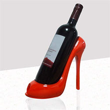 ZFF Conservazione del Vino Wine Rack - Scarpe Tacco Alto delle Donne di Modo Design Wine Rack casa Arredamento Decorazione Artigianato Regalo Vino Piano cremagliera Indipendente (Color : Red)