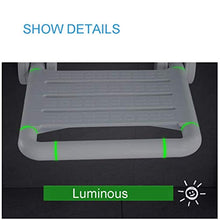 AGWa Parete Bagno sgabello/sedia ergonomica doccia/pieghevole Doccia sede del banco/per gli alti, portatori di handicap, disabili, anziani, donne in gravidanza,Giallo