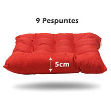 BCASE, Confezione Da 6 Cuscini Per Seduta E Sedia, 42X42 Cm, Rivestimento In Poliestere, Imbottitura In Fibra, 9 Cuciture, Comodo, Resistente, Facile Da Pulire, Per Cucina, Camera Da Letto, Ecc. Rosso