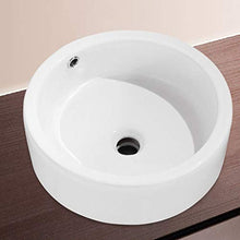 XiuHUa Bacino del Bagno Piccolo Appartamento casa miglioramento Semplice Fase di Ceramica d'Arte Bagno Rotonda lavabo Balcone Piscina Lavanderia Bacino del Bagno 460x460x135mm Miglioramento Domestico