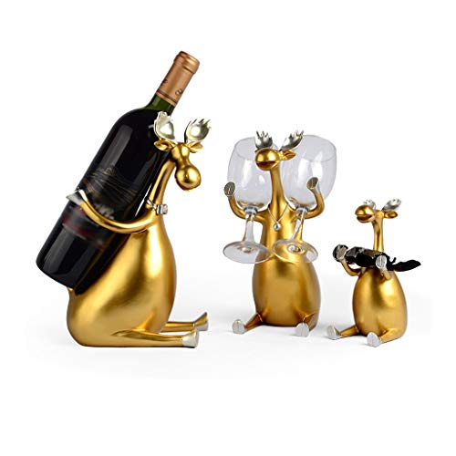 ffshop Portabottiglie da appoggio Creative Three tra The Decorative Wine Rack Home Soggiorno Sala da Pranzo Vino Armadi Decorazione Cremagliera del Vino Portabottiglie da Vino da appoggio