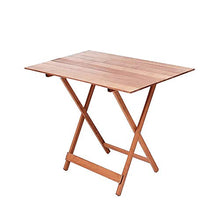 Mediawave Store - Tavolo Pieghevole 100 x 60 cm in Legno Naturale Richiudibile da Giardino, Tavolino Pieghevole d'Appoggio, Legno, Salvaspazio, Ideale per Balcone, Terrazzo, Tavolino PIC nic