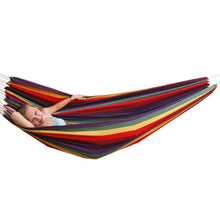 AMANKA Amaca XXL per 2 Persone a Righe Multicolor Arcobaleno 400x160cm | Supporta Fino a 150 kg | 100% Cotone | Amache Persone Insieme