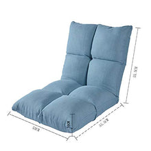 Laishutin Divano Cuscino Tatami Cuscino per Balcone Divano Lazy Divano Letto per Computer per Soggiorno e Ufficio (Color : Blue, Size : 111 * 53 * 16CM)