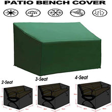 REW 2 coprisedili per panca da giardino in tessuto Oxford 210D con coulisse (134 x 66 x 89 cm)