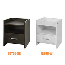 SoBuy Comodino Bianco, Comodino Letto con cassetto FBT66-W