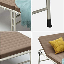 XJAXY Letto Pieghevole per Adulti, Heavy Duty Pieghevole Base di Sonno, A Sei Rapporti Schienale Regolazione, Viaggi Portatile Letto Nap per Indoor & Uso Ufficio