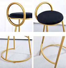 ZEH Dining Room SED Sedia, braccioli for braccioli, Seggiolone, Sgabello Nordic Bar Sgabello Pub Bistro Cafe Cafe Cucina Creativa Soggiorno da Interno Semplice Struttura in Metallo con FACAI