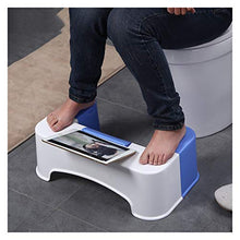 CHENJIAO Squatting Sgabello Slip Igienici Piede Stool Potty Sgabello Squat Crouch Hole Pieghevole Igienici Holder Sgabello Squat Potty Sgabello Design del Telefono (Color : Phone Holder White)
