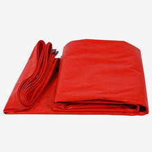 NYKK Teloni PVC Impermeabile incatramata, Parasole Antipioggia Protezione Solare Tela incatramata, Rosso Copertura in Telo (Size : 4 * 4M)