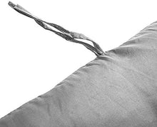 Cuscino Imbottito per Poltrona Sdraio Relax 160cm Antiscivolo Cuscino Imbottito per Sedia a Sdraio Dondolo Cuscino in Cotone per Interno ed Esterno da Giardino (Grigio, 48*170cm)