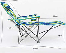 Tavolo da Picnic all'aperto Sedia da Campeggio Sedia da Giardino con poggiapiedi Porta Tazza e braccioli Sedile da Viaggio all'aperto con Borsa da Trasporto BBQ Party Table (Color : Green)