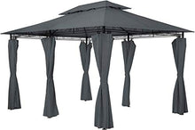 Le tende deluxe hanno 6 tende laterale, tende laterali, impermeabili, giardino terrazza party anti-UV,Black
