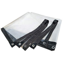 YYFANG Telo Impermeabile Esterno，Tenda Antipioggia in plastica Morbida per Balcone, Progettazione di Foro Metallico bifacciale Impermeabile per Giardino Esterno 24 Dimensioni