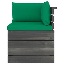 FAMIROSA Set Divani da Giardino su Pallet 4 pz con Cuscini Massello Pino-1784