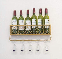 Wine Rack, Wine Rack 6-Bottle fissato al muro Wine Rack Soggiorno Cucina bagagli Rack Cup Holder Rack WTZ012